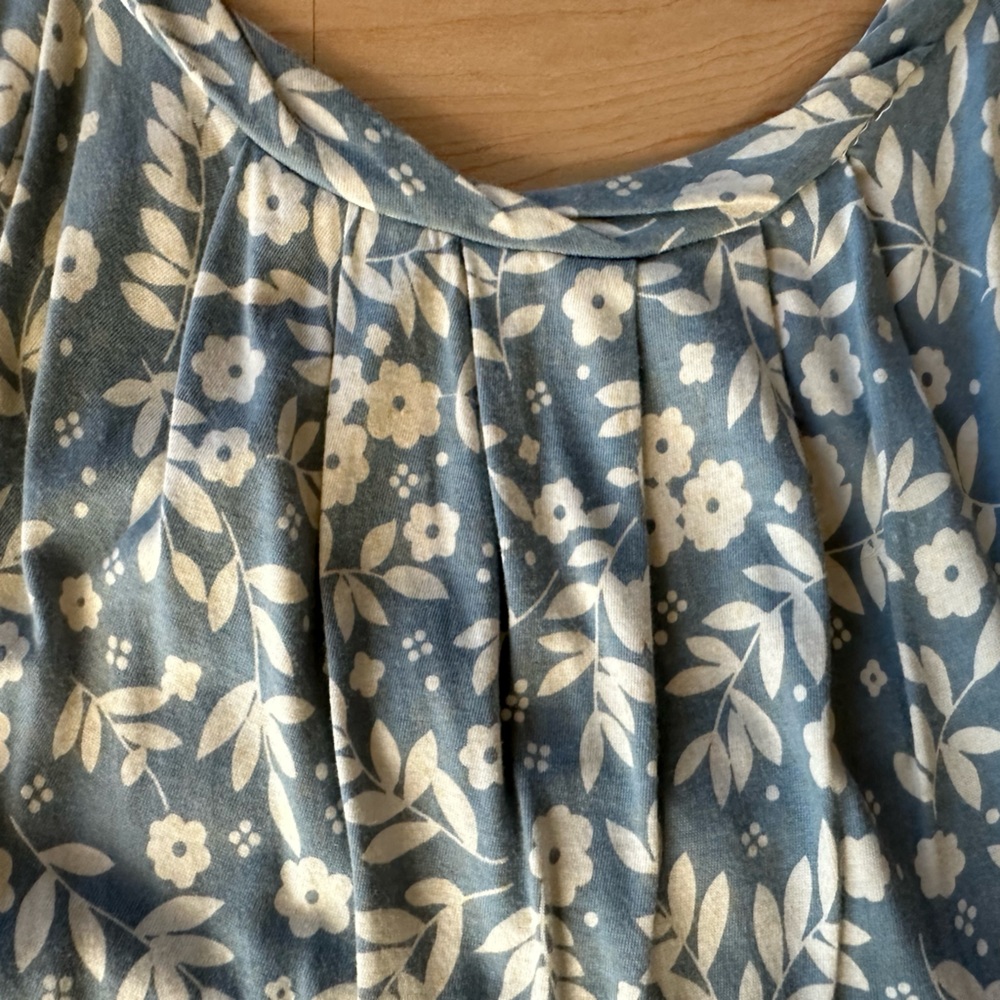 Marc Jacobs vintage blue and white floral sleeveless dress fits like small - Picture 3 of 8